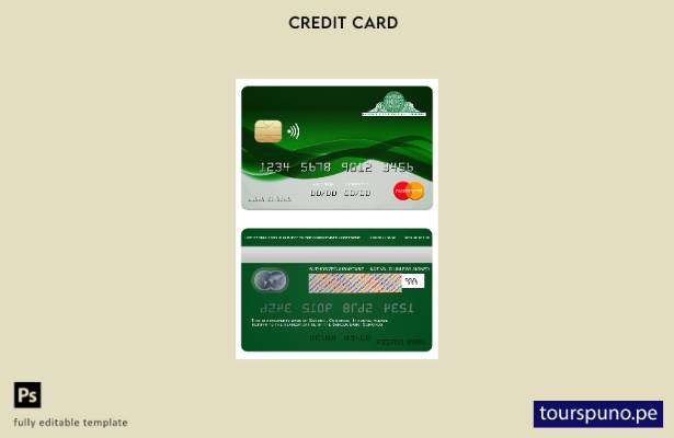 lista para imprimir plantilla de mastercard del banco Comoros Sanduk